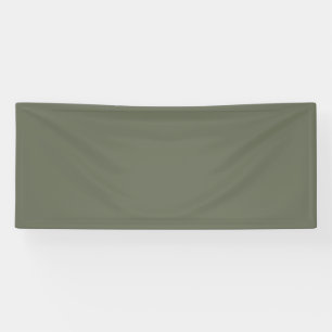 Moss Green Custom Fabric Banner
