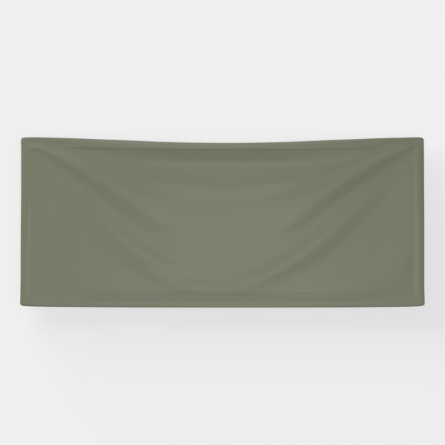 Moss Green Custom Fabric Banner (Horizontal)