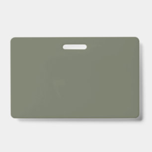 Moss Green Custom Name Badge ID Badge