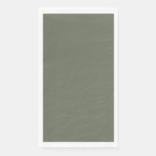 Moss Green Custom Paper Napkin – Customisable (Front)