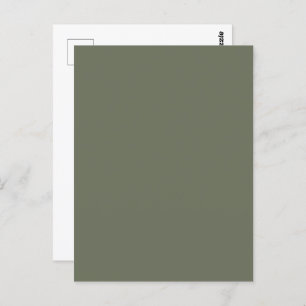 Moss Green Customisable Postcard