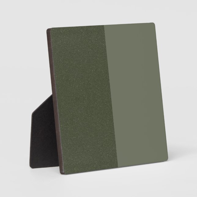 Moss Green Customisable Tabletop Plaque (Front)