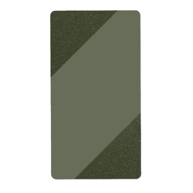 Moss Green Diagonal Shipping Labels (Front)