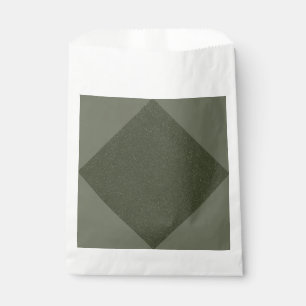 Moss Green Diamond Favour Bag