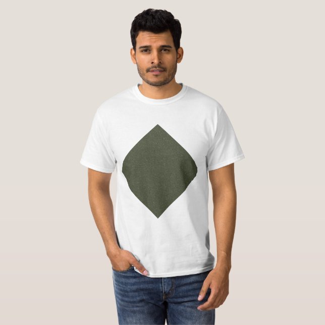 Moss Green Diamond Men's T-Shirt (Front Full)