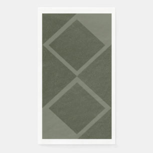Moss Green Dual Diamond Modern Napkin – Customise