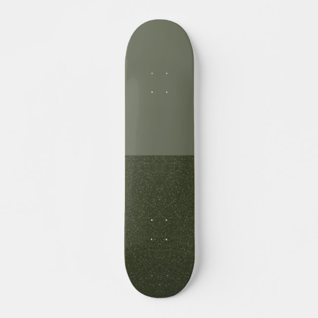 Moss Green Dual-Finish Skateboard – Customisable (Front)