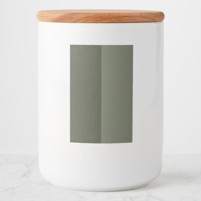 Moss Green Dual Texture Label Jar – Customisable (Front)