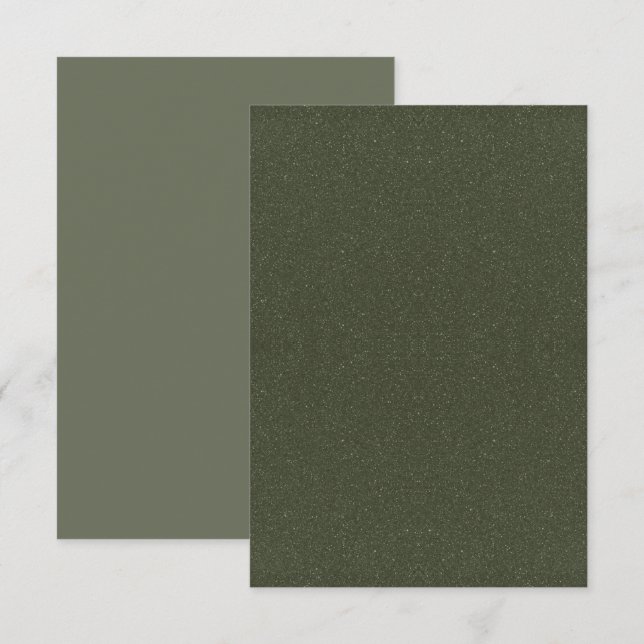 Moss Green Dual-Tone Flat Announcement – Customise (Front/Back)