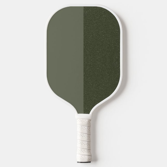 Moss Green Dual-Tone Pickleball Paddle – Customise (Front)