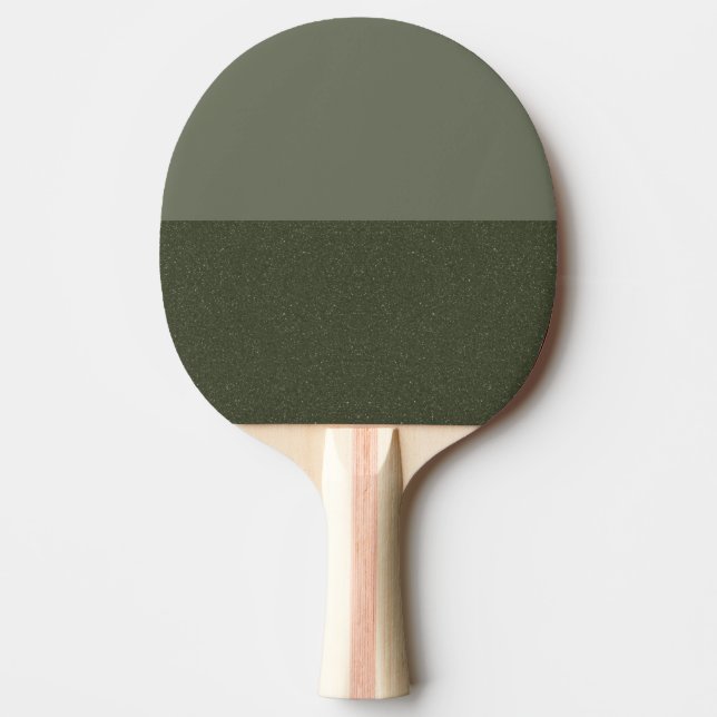 Moss Green Dual-Tone Ping Pong Paddle – Customise (Front)