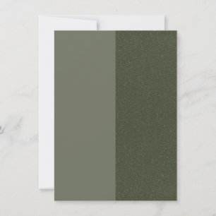 Moss Green Dual-Tone Save the Date – Customizable