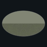 Moss Green Duo Oval Sticker – Customisable<br><div class="desc">Elevate your branding, invitations, and event packaging with this modern, two-tone moss green oval sticker—designed for those who crave subtle sophistication and high-volume impact. The top half boasts a smooth moss green tone, while the bottom features a rich textured variant with a noise effect, adding just the right amount of...</div>