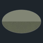 Moss Green Duo Oval Sticker – Customisable<br><div class="desc">Elevate your branding, invitations, and event packaging with this modern, two-tone moss green oval sticker—designed for those who crave subtle sophistication and high-volume impact. The top half boasts a smooth moss green tone, while the bottom features a rich textured variant with a noise effect, adding just the right amount of...</div>