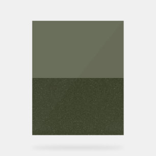 Moss Green Duo Panel Acrylic Sign – Customizable