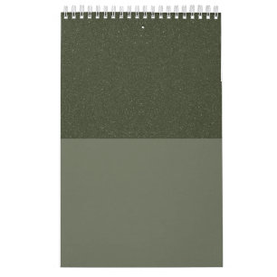 Moss Green Duo-Tone Custom Wall Calendar