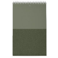 Moss Green Duo-Tone Wall Calendar