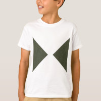 Moss Green Duo Triangle Tee - T-Shirt