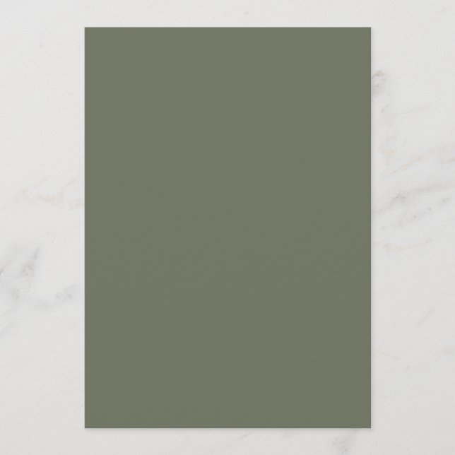 Moss Green Flat Program Template – Customisable (Front)