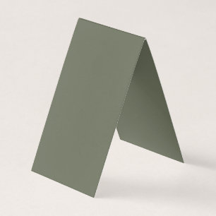Moss Green Folded Business Card – Customisable
