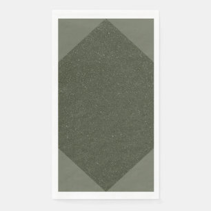 Moss Green Geometric Custom Napkin – Customisable