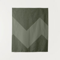 Moss Green Geometric Wall Tapestry