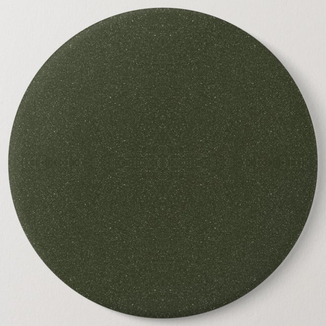 Moss Green Glitter Texture Button – Customisable (Front)