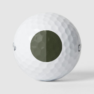 Moss Green Golf Ball – Split Matte & Grain Finish