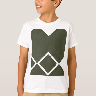 Moss Green Heart Angle Tee - T-Shirt