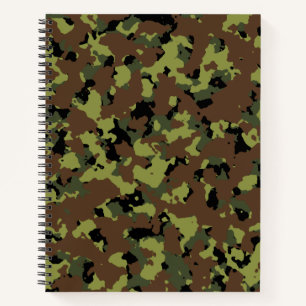 Moss Green Military Camo Notebook