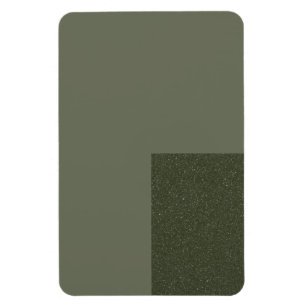 Moss Green Minimal Magnet With Bottom Accent