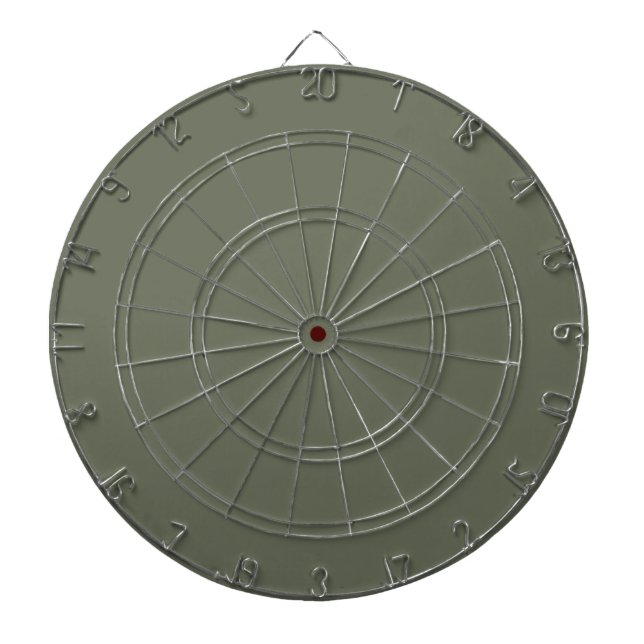Moss Green Modern Dartboard Design – Customisable (Front)