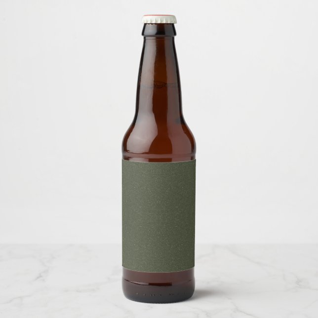 Moss Green Noise Effect Bottle Label – Customise (Front)