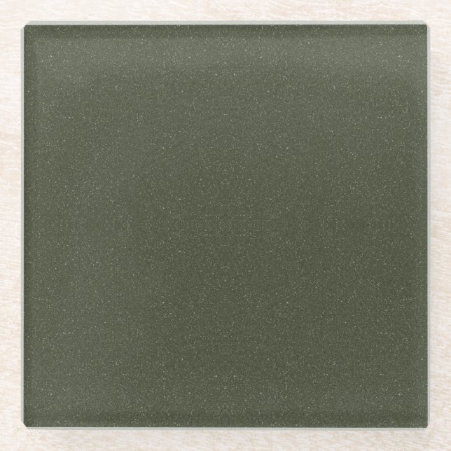 Moss Green Noise Effect Coaster – Custom (Front)