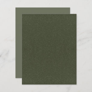 Moss Green Noise Flat Save The Date Card - Custom