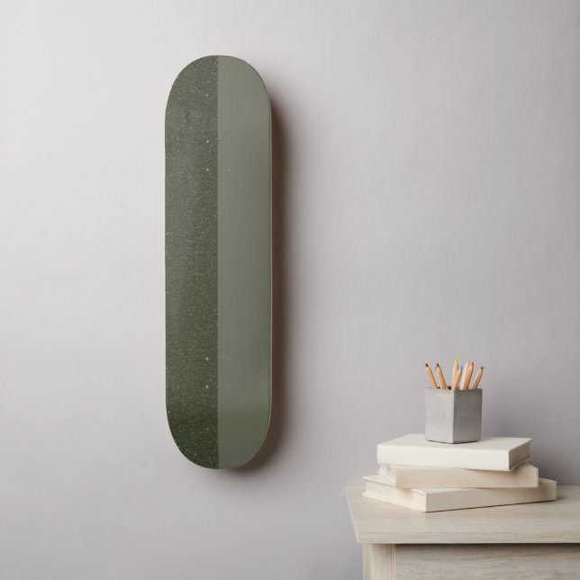 Moss Green Noise Skateboard Deck – Customisable (Wall Art)