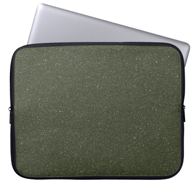 Moss Green Noise Texture Laptop Sleeve – Customise (Front)