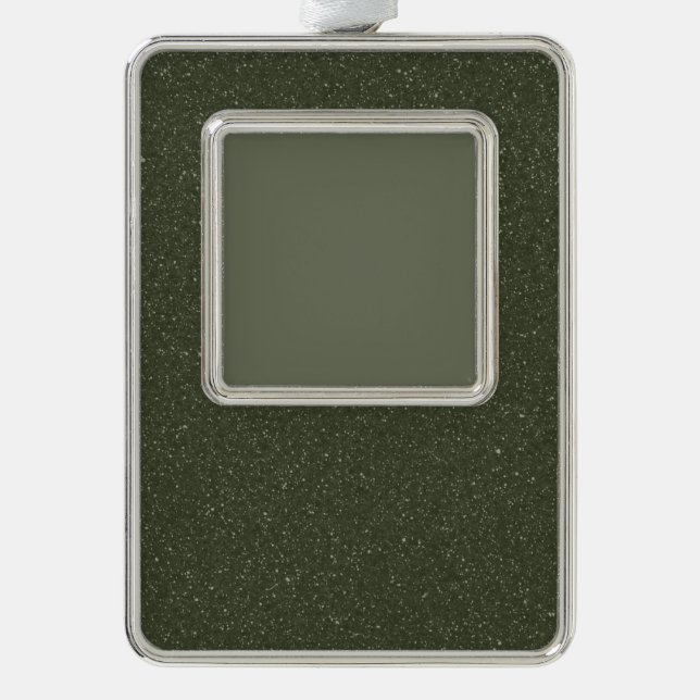 Moss Green Ornament with Photo Frame – Customise (Front)