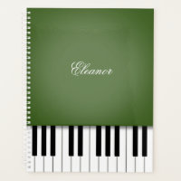 Moss Green Piano Music Keyboard Customised