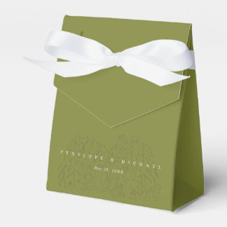 Moss Green Rustic Mountain Yosemite National Park Favour Box