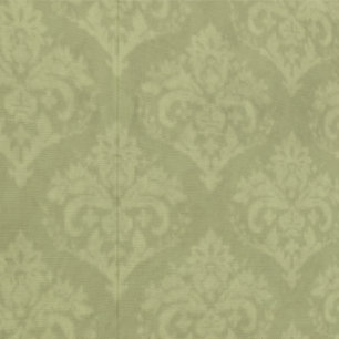 Moss Green Shabby Chic Damask Antique Vintage Wallpaper