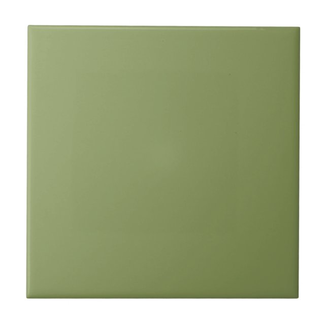 Moss Green Solid Colour Tile (Front)