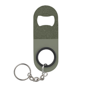 Moss Green Split Bottle Opener Keychain (Custom)