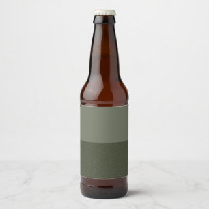 Moss Green Split Custom Bottle Label