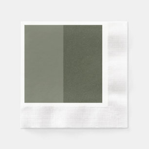Moss Green Split Custom Party Napkin