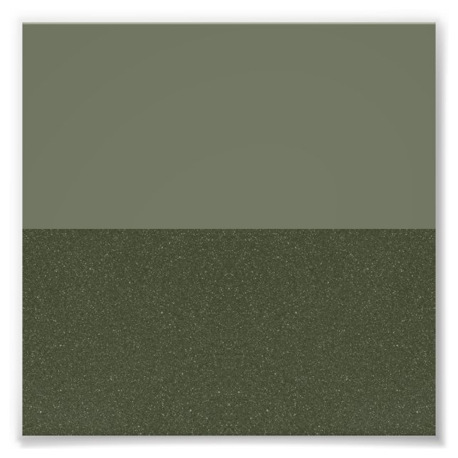 Moss Green Split Custom Photo Enlargement Print (Front)