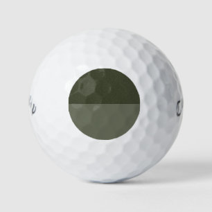 Moss Green Split Design Golf Ball – Customisable