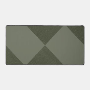 Moss Green Split Diamond Desk Mat – Customisable