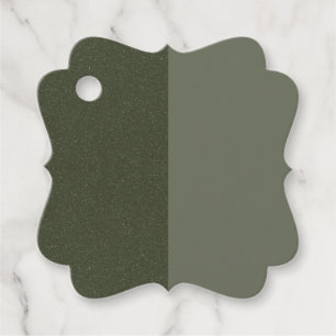 Moss Green Split Favour Tags – Customisable