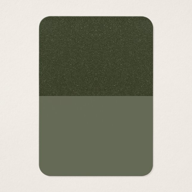 Moss Green Split Matte & Textured Cards (Custom) (Front)